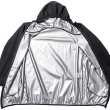 Load image into Gallery viewer, NORMANDIS MEN FULL ZIP HOODIE SAUNA JACKET BLACK