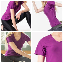 Load image into Gallery viewer, NORMANDIS POINT FIXE WOMEN SHORT SAUNA SLEEVE PURPLE
